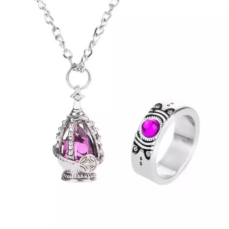 Аниме магическая девочка МаДока, душа жемчуг? Soul Gem? - Неправильный состав. Нужно перевести: Anime Magical Girl Madoka Soul Gem Xiaomi Homura Necklace Ring Set Jewelry Pendant