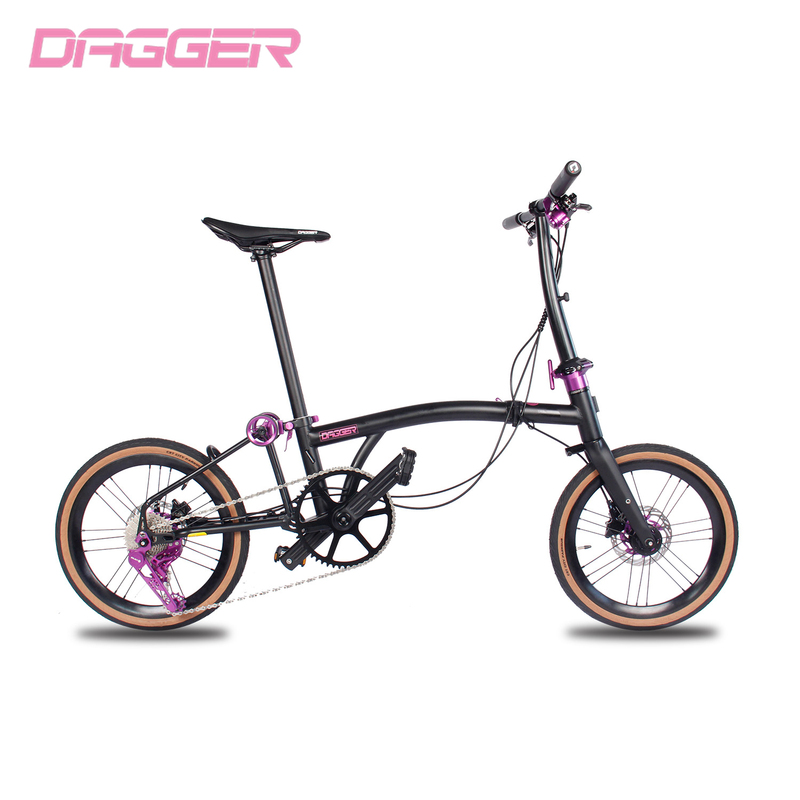 Dagger D9 Disc Brake 70% off Foldable Bicycle Carbon Fiber Front Fork Disc Brake 9-Speed Ultra-Light Bike