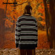 suamoment scratch 1731 color striped jacquard sweater men's autumn versatile knitted pullover tops trendy couple tops