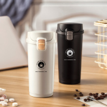 Japanese life motto coffee cup thermos cup female car portable hand Cup student ins stainless steel water Cup