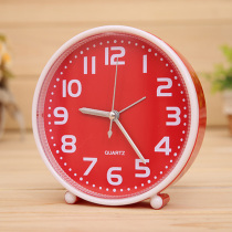 Alarm clock creative clock Solid color round digital clock simple clock ticking second movement JX-201