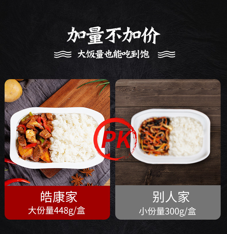 皓康 自加热米饭 448g*6盒 11口味任选 图2