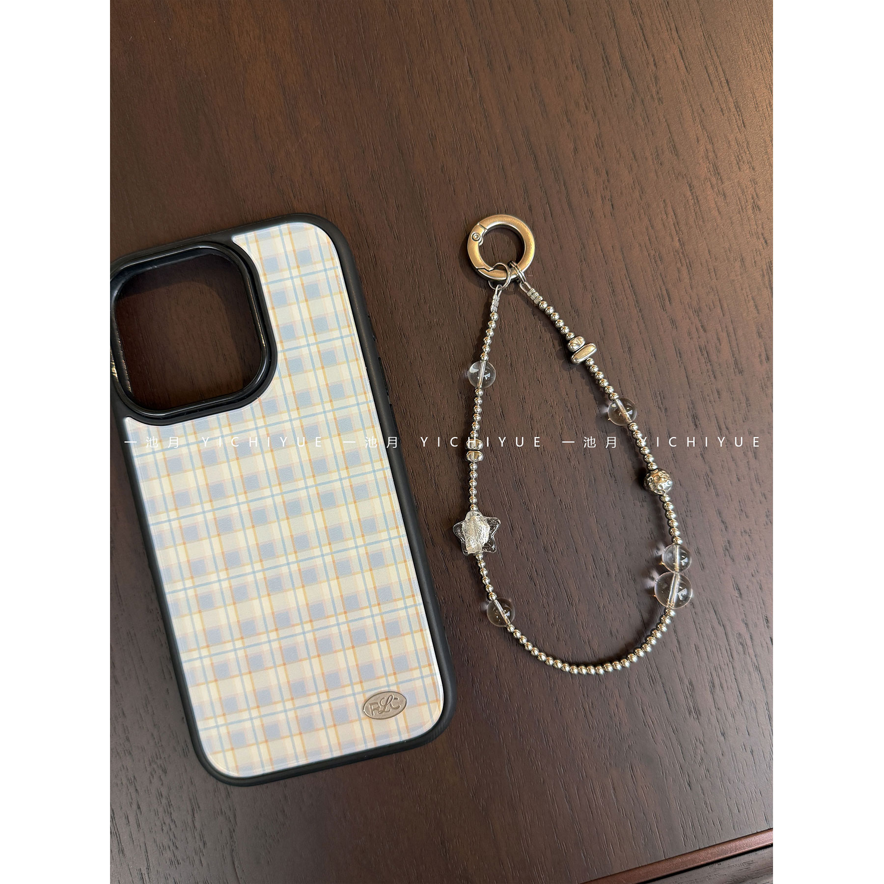 A Pool of Moonlight | "Star Chain" Silver Cool-toned Niche Original Metal Phone Chain