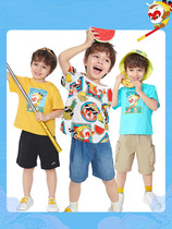 Domei Balabala baby boy T-shirt short sleeve cotton summer young child short sleeve blouses bottom 208221117