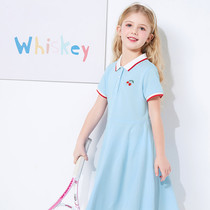 Domei Barabara baby girl girl dress dress pure cotton Summer CUHK Girl short sleeve princess dress 2082211110
