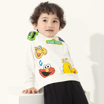 Domei Barabara baby boy T-shirt long sleeve cotton spring mid-boy blouse hooded sweatshirt 201321121103