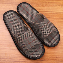 Slippers Womens Home Interior Non-slip Domestic Seasons Home Floor Cotton Linen Soft Bottom Spring Summer Linen Slippers