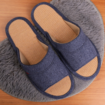 Spring Autumn Style Summer Home Non-slip Indoor Home All Season Universal Cloth Art Muted Cotton Linen Slippers Men Cool Slippers