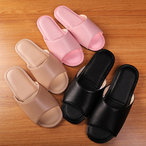 Day Style Lamb Leather Home Floor Slippers Indoor Silent Wood Floor Soft Base Frosted Leather Bottom Heining Genuine Leather Slippers