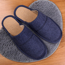 Day Style Spring Autumn Season Cloth Art Slippers Linen Home Indoor Non-slip Deodorized Household Cotton Linen Slippers male and female