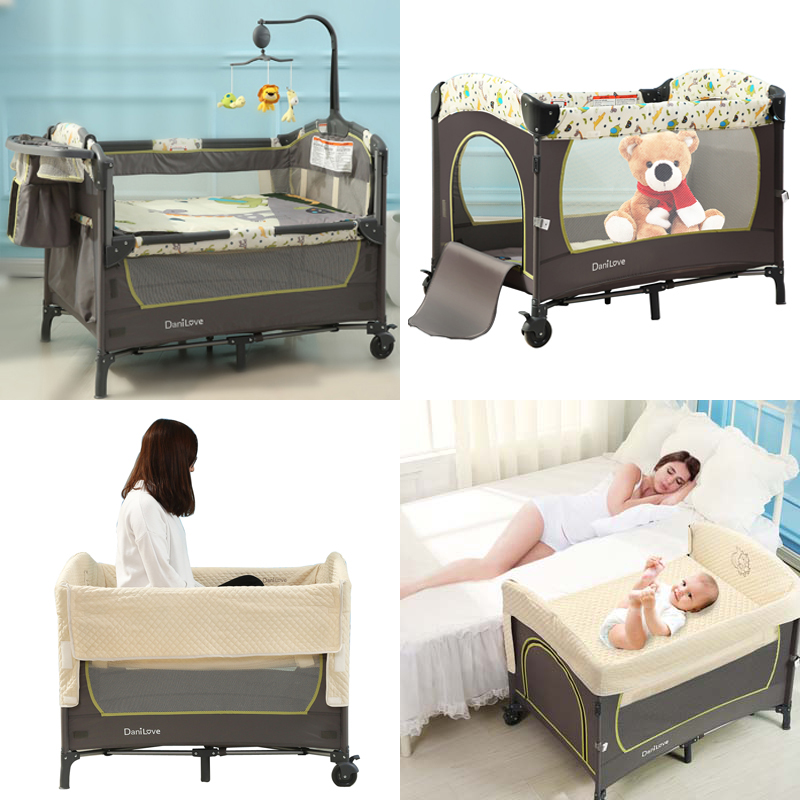 Vibrato Danilove Foldable Portable Crib Bed Multi Functional