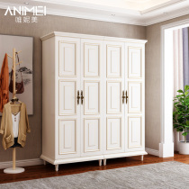 Wei Mei American Wooden Wardrobe Modern Simple White Wardrobe European Whole Locker Bedroom Furniture