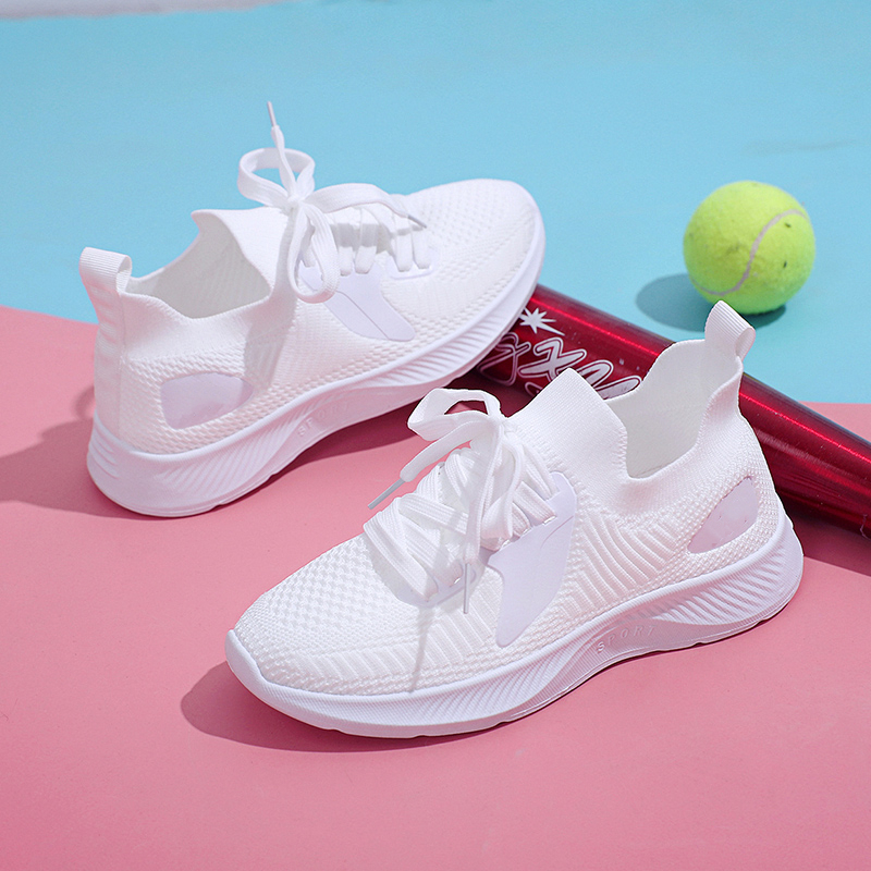 White Tennis Shoes Black Badminton Shoes For Volleyball Sneakers Women Shoes Shock Absorbing Non-slip Breathable Professional Training Shoes