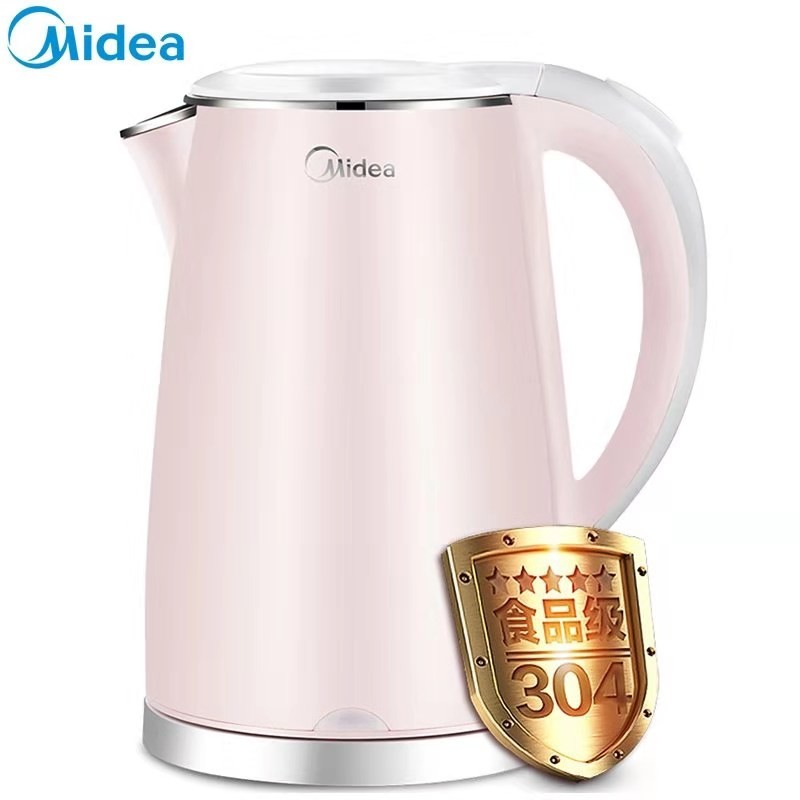 Midea Midea MK-HJ1705b Electric Kettle 304 Stainless Steel Double-layer Insulation High-value Kettle - Taobao
