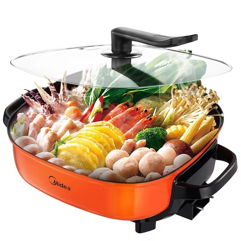 Midea MC-LHN30A electric hot pot home Korean multi-functional non-stick electric frying pan electric cooking pot