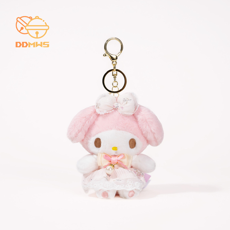 Authentic My Melody Plush Keychain Pendant Backpack Decoration Bag Chain