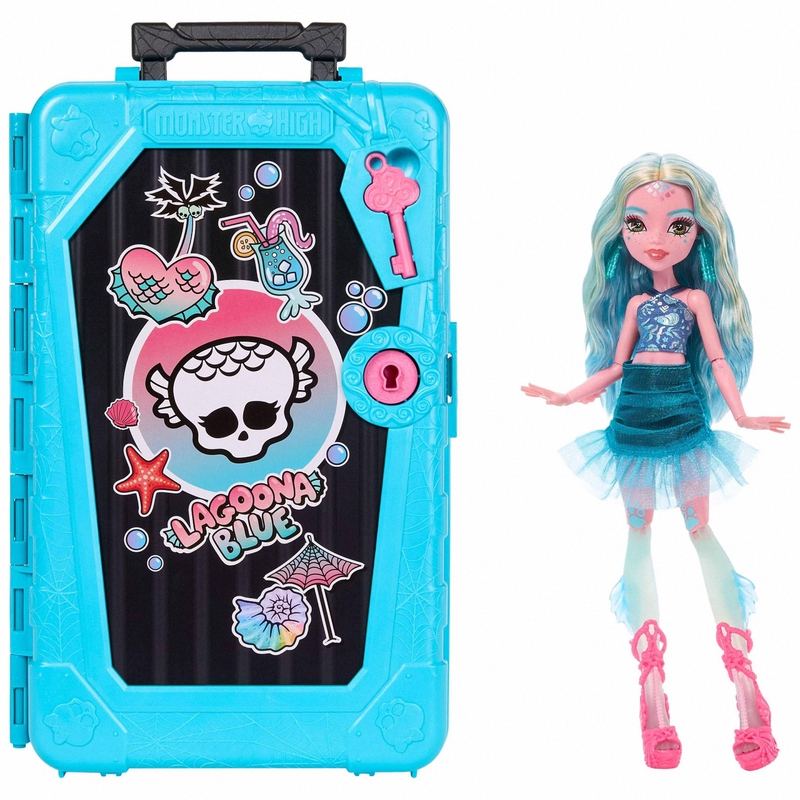 Authentic American Monster High Monster High School Suitcase Dress-Up Skeleton Secret Mermaid Doll
