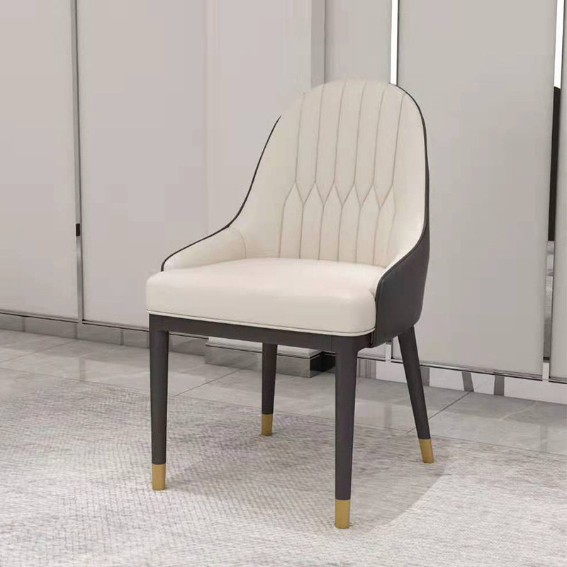 Hotel solid wood dining chair Box restaurant New Chinese chair dining room chair soft bag practical round table dining table and chair