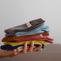 Mercerized wool heaps stockings stockings Silo Socks Academy Wind autumn Winter Wool Warm Day Ensemble Red Brown Bull Oil Fruits