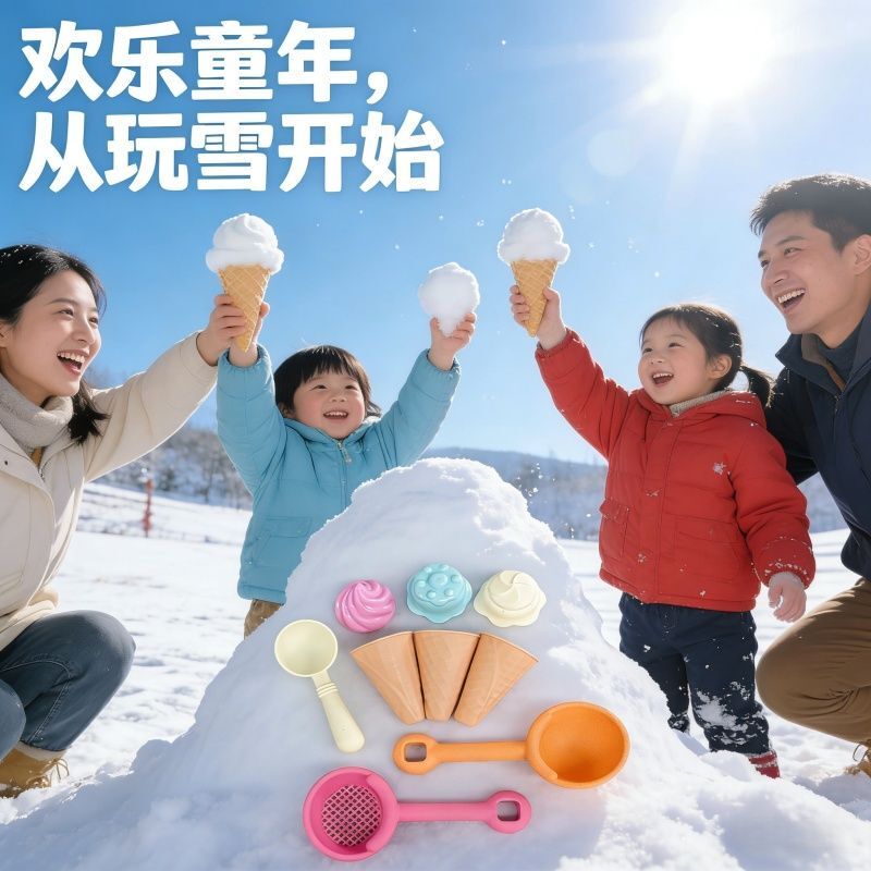 Children's Winter Snow Play Tools, Large Snow Brick Molds, Snowball Clips, Snowball Fights, Snow Brick Building, Snow Shovel Toys Children's Winter Snow Play Tools, Large Snow Brick Molds, Snowball Clips, Snowball Fights, Snow Brick Building, Snow Shovel Toys