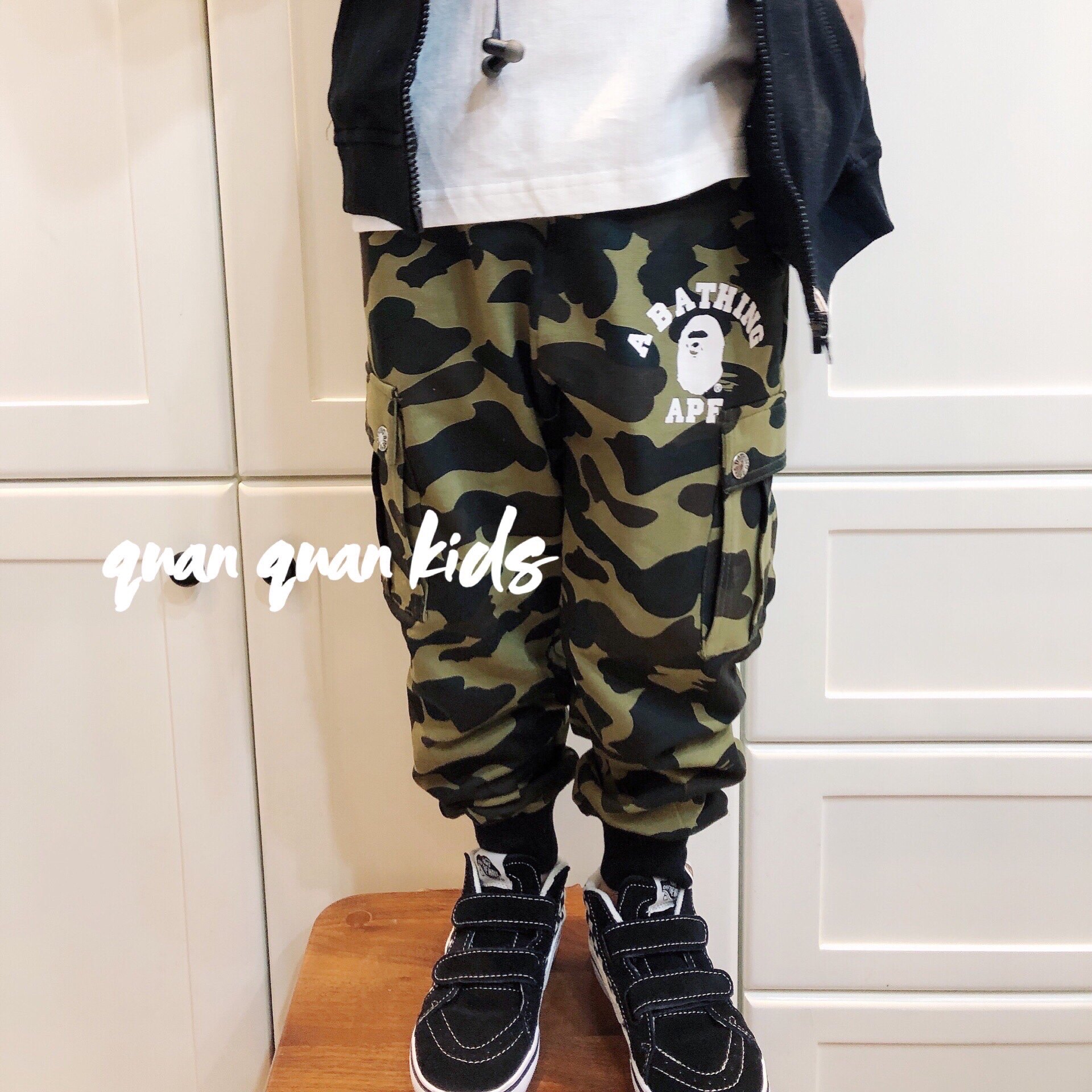 Kids children's clothing pants boys baby boys camouflage sweatpants fall season change thin section drawstring pocket pants kids sweatpants