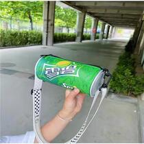 2022 new wave Coke male and female trendy small bag single shoulder inclined satchel cylinder casual tide letter pillow bag bag