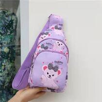 2022 children Package obliquely satchel male and female child travel small backpack cartoon cute chest bag boy outdoor travel single