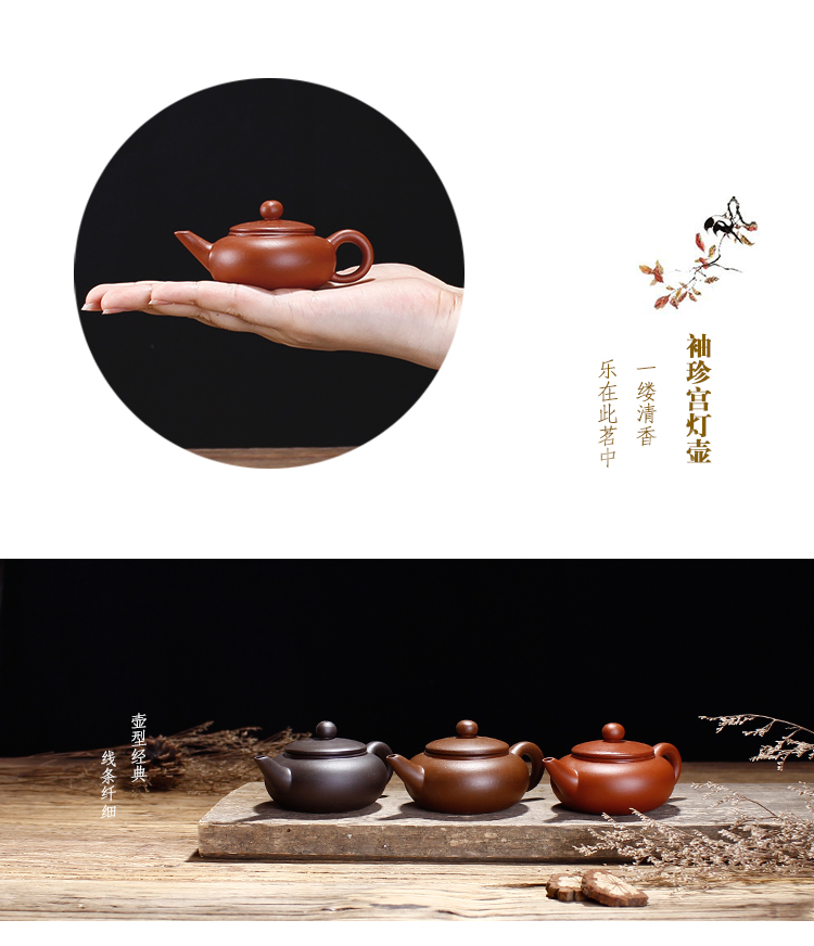 Sáng tạo mini ấm trà trà thú cưng túi tay nồi nhỏ ấm trà bóng lỗ Yi Xi Shi bộ trà trang trí bộ bình trà thủy tinh