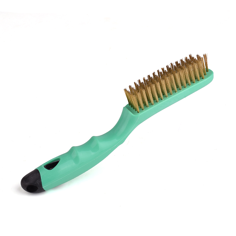 Special Brush for Foam Glue Removal on Doors and Windows, Rust Removal Cleaning Brush, Iron Brush, Hardened Copper-Plated Wire Brush