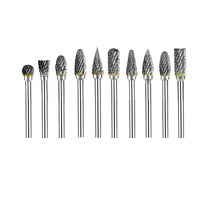 Cemented carbide rotary filing tungsten steel alloy polished head metal polishing tool woodworking engraving knife head 3mm shank 6mm