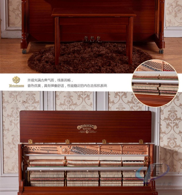 Mới Haiziman 132FBJ piano thẳng đứng màu trắng cổ điển chuyên nghiệp chơi soundboard gỗ cứng dạy đàn piano 	đàn piano xiaomi