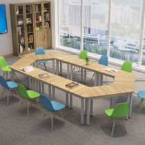 Free combination trapezoidal creative negotiation table art training table combination splicing simple modern desk