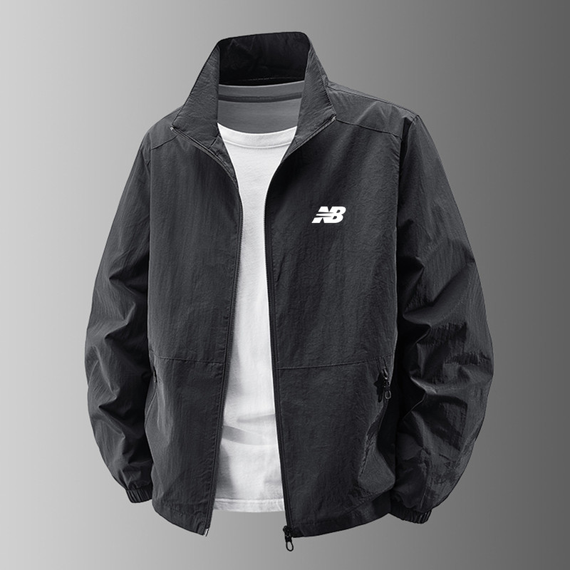 Outlet Stand-Collar Jacket for Men, New Spring, Autumn, and Winter Windproof Casual Loose-Fitting Fleece-Lined Thickened Coat Outlet Stand-Collar Jacket for Men, New Spring, Autumn, and Winter Windproof Casual Loose-Fitting Fleece-Lined Thickened Coat