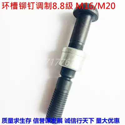 Iron ring groove rivet Mine vibrating screen special ring groove rivet Hack nail Hook nail modulation 8 8 level M16M20