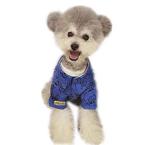 Pet Tide Brand Spring и Summer Tide Brand рубашка для рода рубашка Shiro Shiro Clein National Tide Dog Одежда кошка