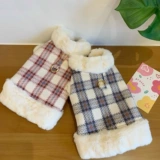 Может быть пойман в ловушку с бархатной одеждой для собак зимние домашние животные плюшевые щенки