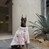 Зимняя красочная флисовая одежда для больших собак, чтобы согреться и защититься от холода. Одежда для собак маленьких борзых, уиппетов, доберманов и лабрадоров.