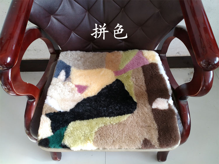 Len nguyên chất bọc ghế sofa phong cách châu Âu đệm mùa đông ghế trùm chống trượt da cừu ghế đệm hoa ăn ghế đệm đệm cho ghế gỗ