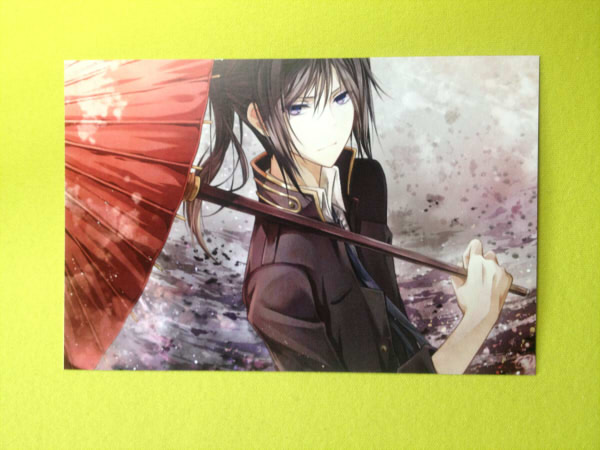 Anime anime Phim hoạt hình Nhật Bản về con dao đêm Thần chó Lang K4 vào bưu thiếp tin nhắn thiệp chúc mừng đầy đủ vận chuyển khuyến mãi - Carton / Hoạt hình liên quan hình dan