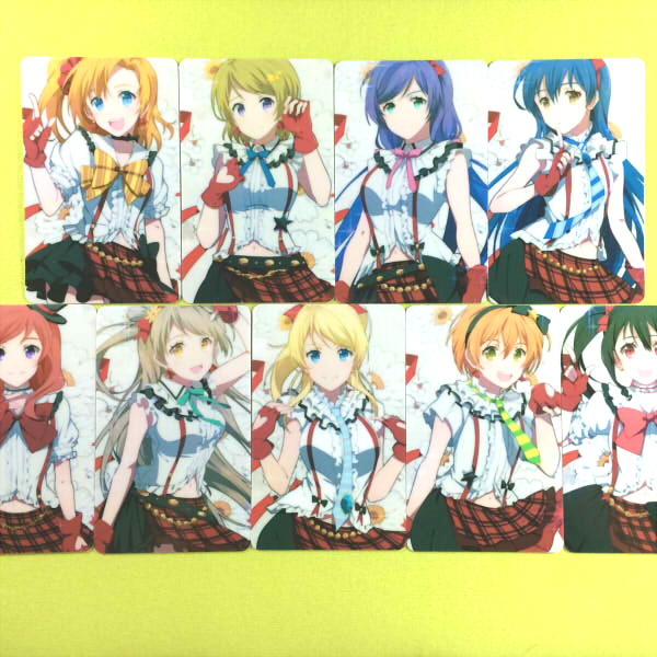 Anime Anime Nhật Bản xung quanh hình dán thẻ trang phục LOVE LIVE! Một bộ gồm 9 bộ - Carton / Hoạt hình liên quan sticker mèo cute