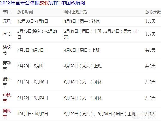 2018年中秋国庆放假通知 热搜事件 图3