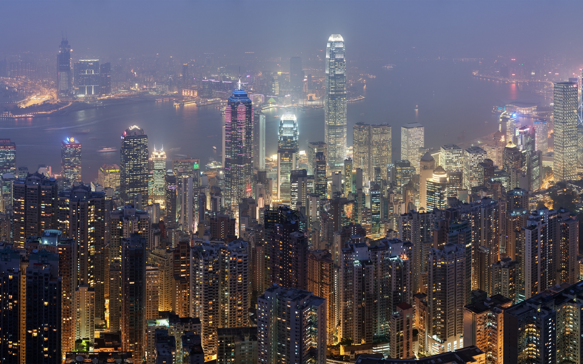 香港繁华都市风景图片高清壁纸
