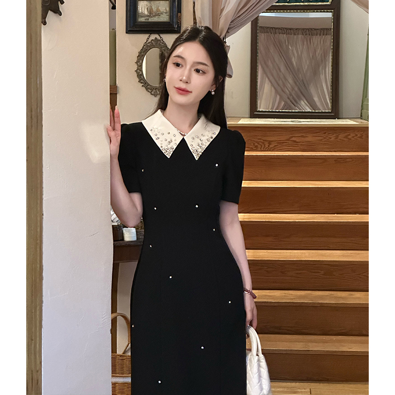Lili Li Li's [Miss Windsor] French Hepburn-Style Dress 2026 Summer Elegant Heavy-Duty Little Black Dress for Women