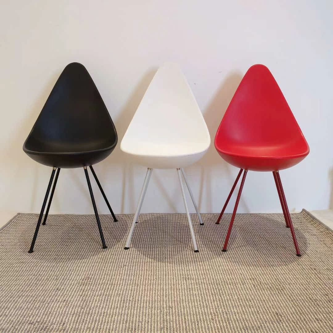 Modern Nordic Creative Drop Chair Designer Dining Chair Home Casual Chair Minima Computer Chair Mesh Red Chair Negotiating Chair