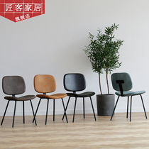 Nordic Iron Art Dining Chair Home Minimalist Back Chair Vintage Industrial Lofts Negotiable Chairs Relaxing Chairs Light Luxury Chairs