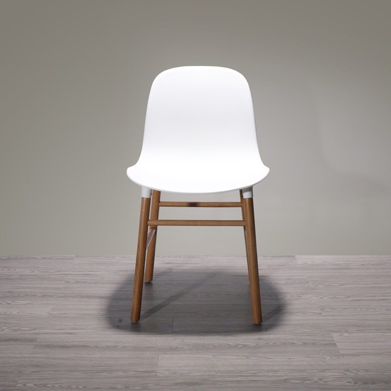 Nordic Modern Minimalist Plastic Solid Wood No Armrest Dining Chair Personality Creative Designer Without Armchair Wood Tuo Chair
