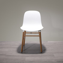 Nordic Modern Simple Plastic Solid Wood Armless Dining Chair Personality Creative Designer Armless Wood Torch Chair