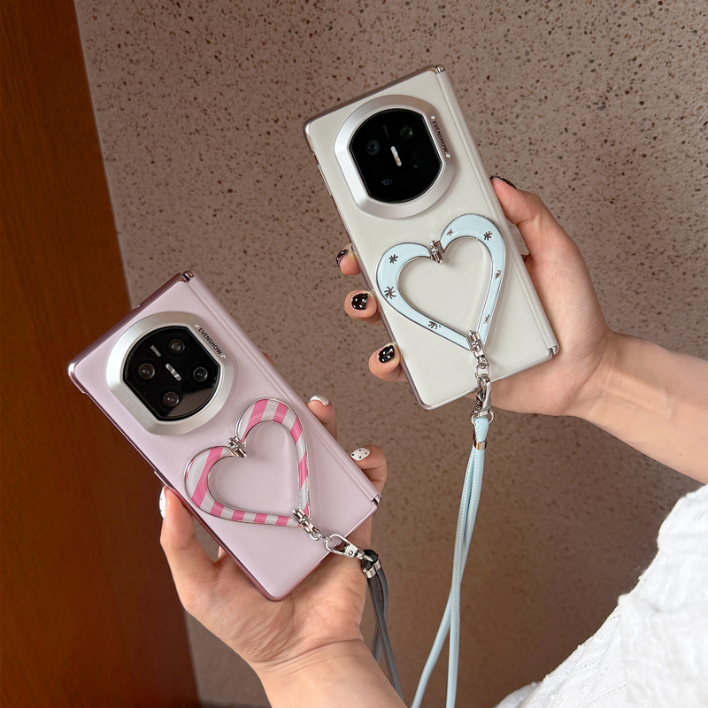 Evenshow2026 New Stylish and Unique Crossbody Phone Case with Stand and Lanyard, Suitable for Huawei Mate X6/X7, Full Coverage, Shockproof, Heat-Dissipating, High-End Feel, Protective Case That Won'T Bump Against the Phone