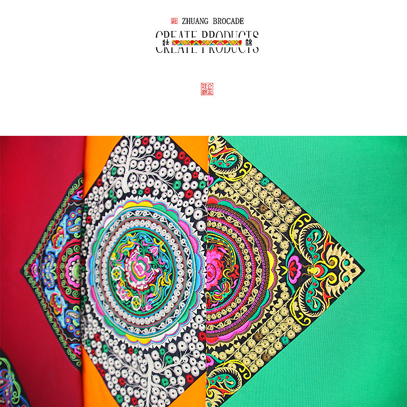 Jin Zhuangjin 2023 Guangxi Ethnic Style Miao Embroidery Sunflower Butterfly Love Flower 1 Pillowcase Home Car Use Without Pillow Core