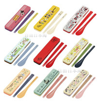 Japanese made skater skater skater cartoon cutlery chopsticks spoon set portable machine washable